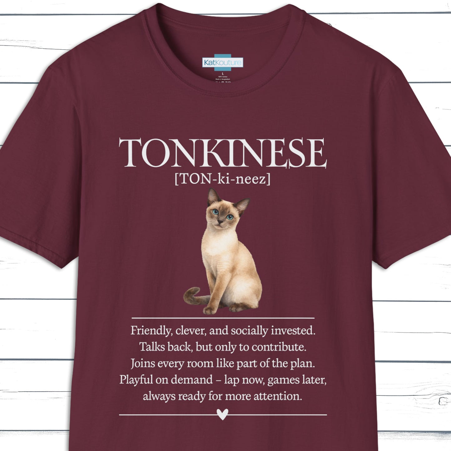 Tonkinese Definition T-Shirt – Cat Chronicles
