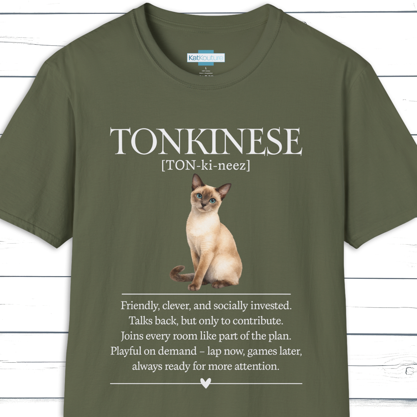 Tonkinese Definition T-Shirt – Cat Chronicles