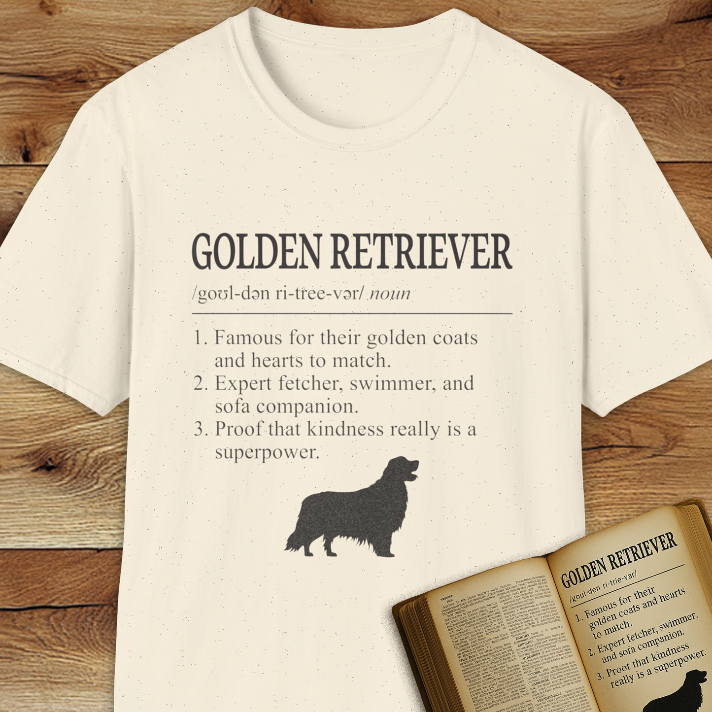 Golden Retriever Definition T-Shirt Dictionary Dogs Collection
