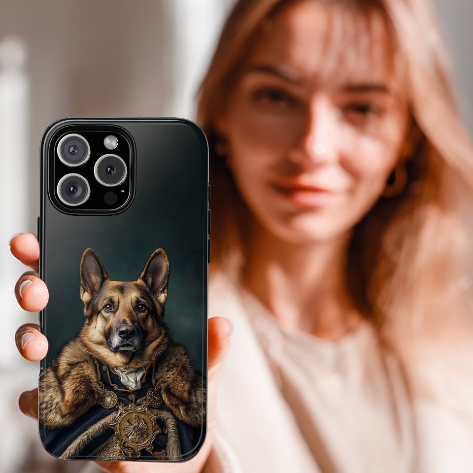 Custom Royal Dog Portrait Phone Case