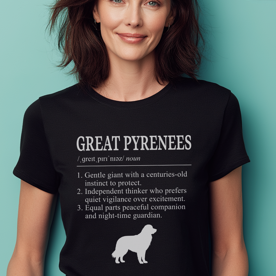 Great Pyrenees Definition T-Shirt Dictionary Dogs Collection