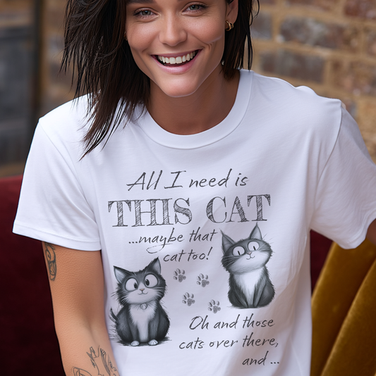 Cat Lover's Funny Animal T Shirt
