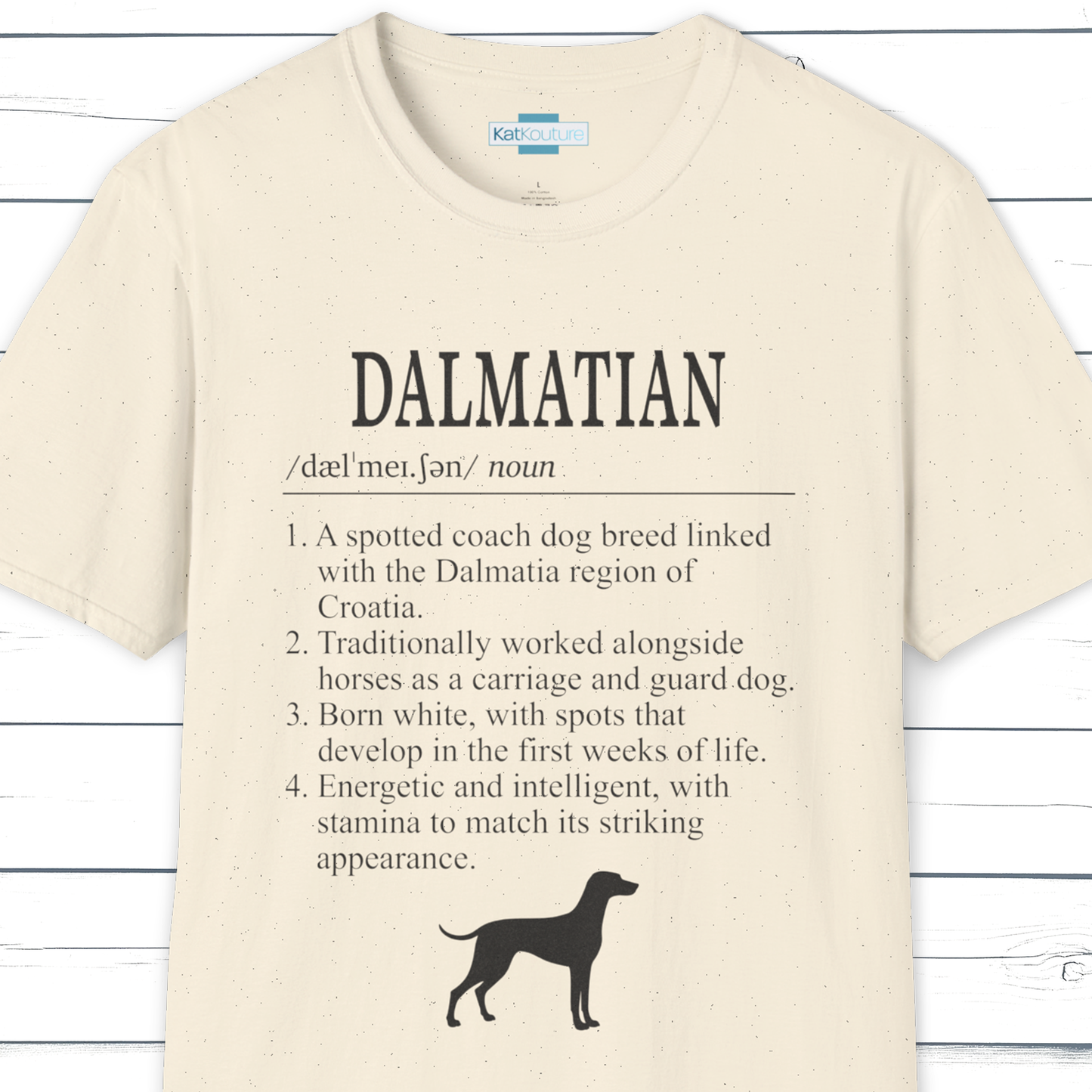 Dalmatian Definition T-Shirt Dictionary Dogs Collection