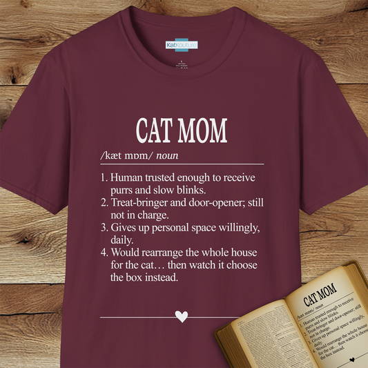 Cat Mom Dictionary Definition T-Shirt