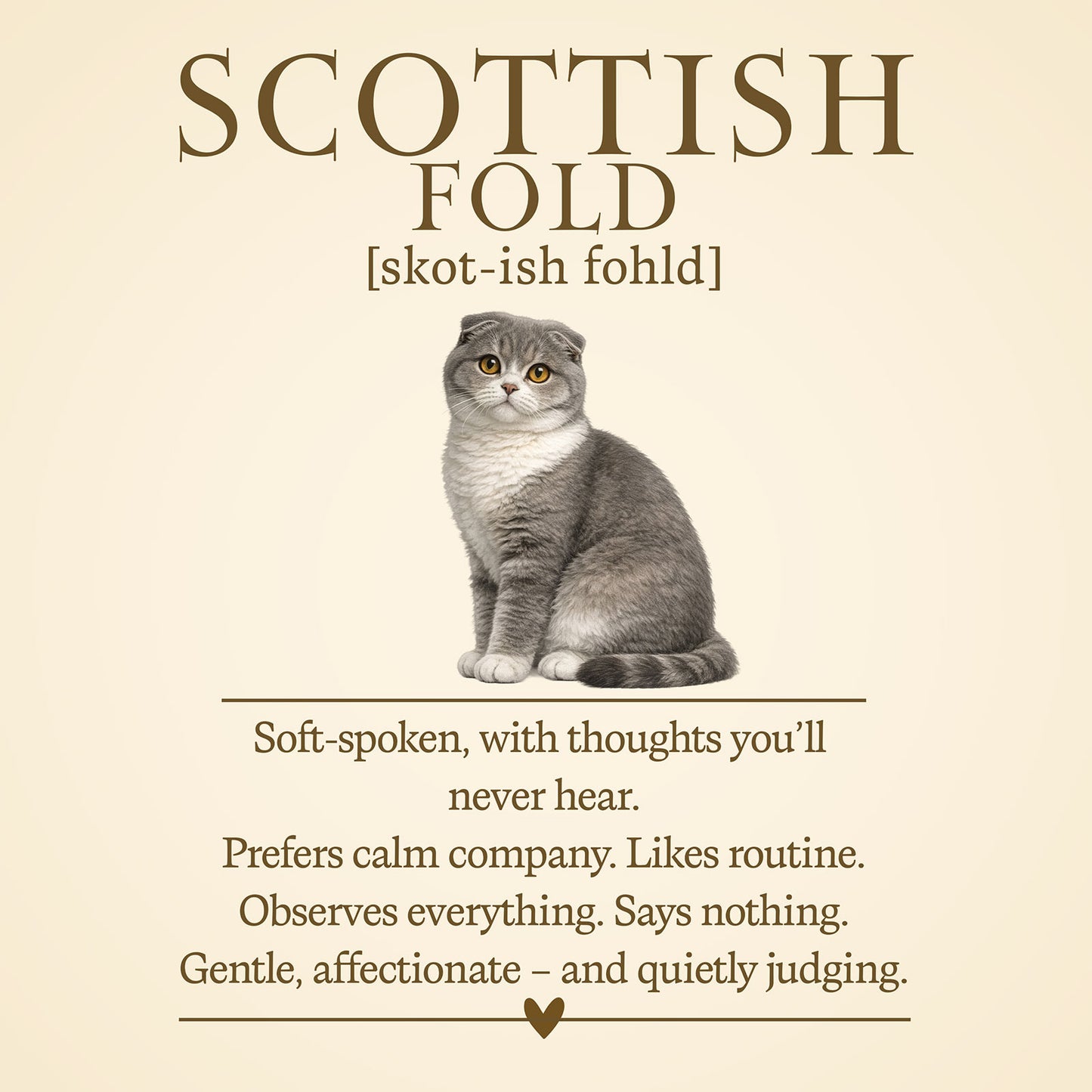 Scottish Fold Definition T-Shirt – Cat Chronicles