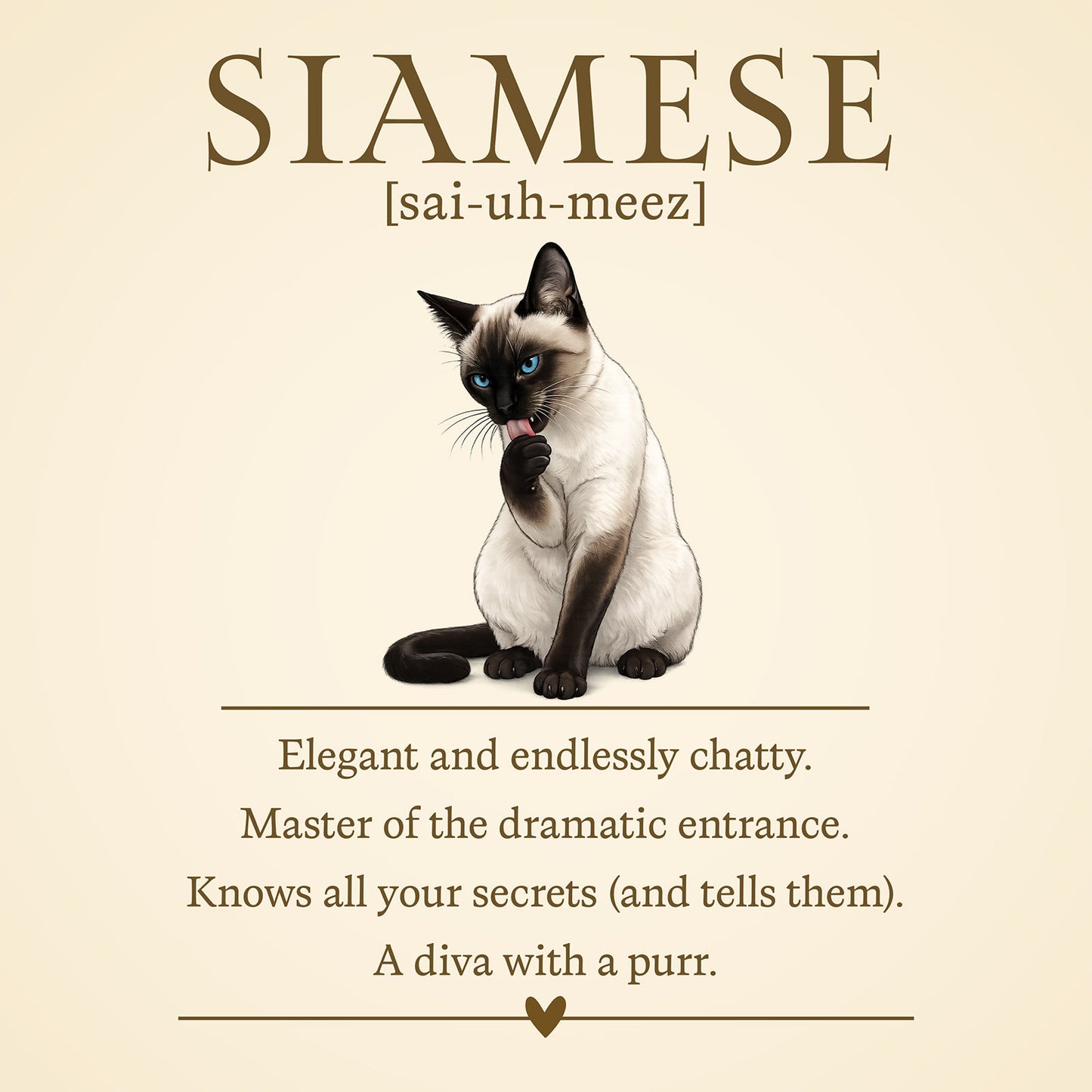 Siamese Definition T-Shirt – Cat Chronicles