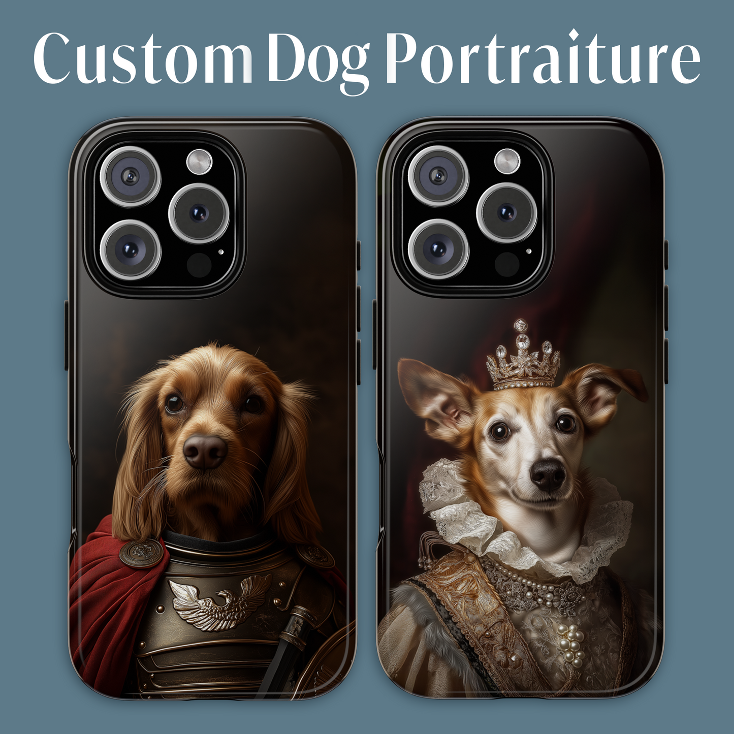 Custom Royal Dog Portrait Phone Case