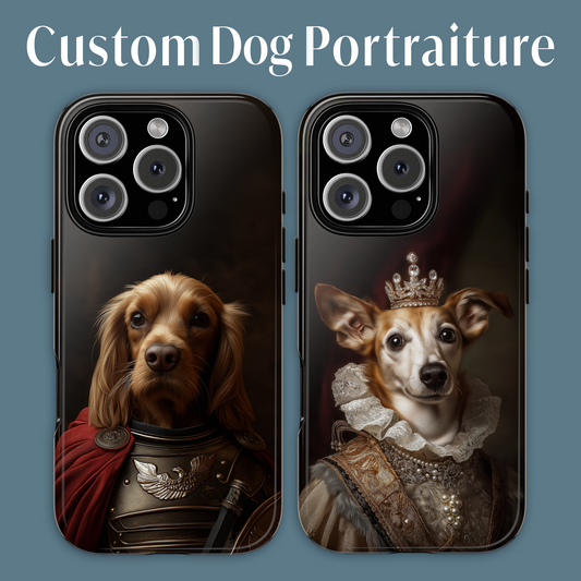 Custom Royal Dog Portrait Phone Case