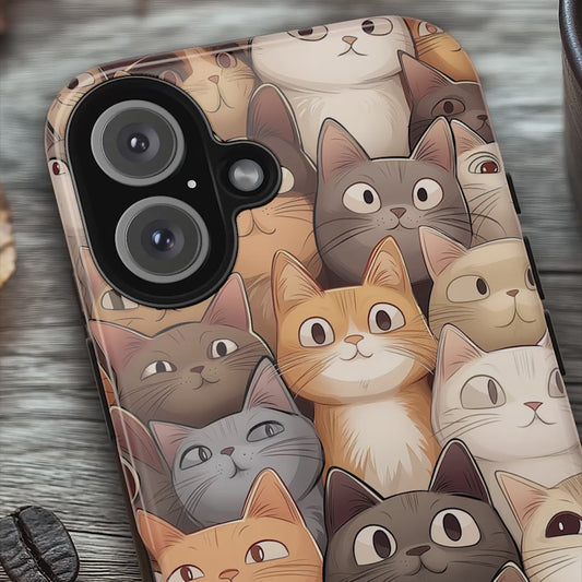 Feline Harmony - A Tapestry of Cats -  Phone Case