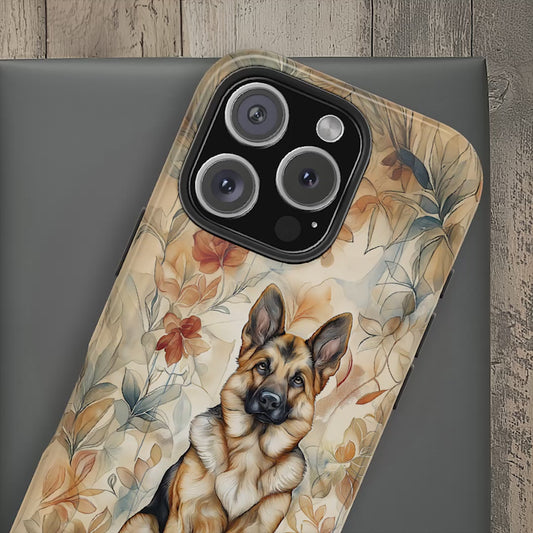 German Shepherd Watercolor Design